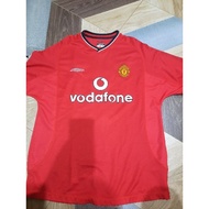 Manchester united used original jersey size M David beckham brought from Singapore 20 years ago