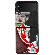 Casing Hardcover Case Samsung Galaxy Z Flip Fold 6 5 4 3 5G Custom Air Jordan S24