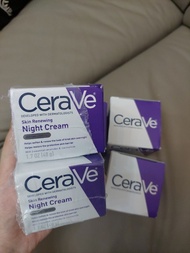 【保證正貨 現貨】Cerave Skin renewing night cream 煙酰胺 肽複合物 玻尿酸 保濕霜晚霜 紫罐 1.7 ounce