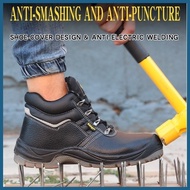 ➖ ➝ ➼ JMS 065Safety Shoes For Men Anti-smash-proof Steel Toe Steel Non-slip Work Shoes  (Random BRA