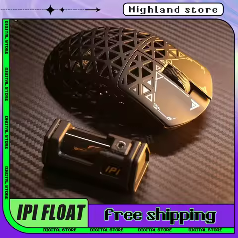 Ipi Float Mouse Paw3395 3modes Wireless Mouse 8000hz Hollow Out Carbon Fibre Lightweight ipi88 Gamin
