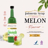Premium Flavored Syrup melon 80 ML 650 Halal BPOM Flavored Sample Syrup Indonesia