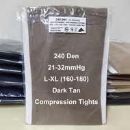 深肉色 240Den 漸進高壓力襪褲x1 適合空姐酒店專櫃小姐售貨員OL (包平郵/順豐到付)