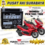 AKI MOTOR PCX 150 160 YUASA YTZ6V 5.3 AMPER ORIGINAL AKI MOTOR SCOOPY ISS SATRIA FU SUPRA GTR 150 MT