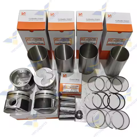 For Hyundai D4BB H100 Overhaul Rebuild Kit D4BA Piston Rings Cylinder Liner 23410-42701 Engine Repai