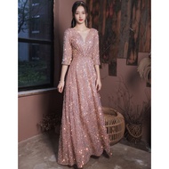 High- Quality Gown Ninang Wedding Evening Formal Elegant Classy Dress for Women on Sale Korean Style