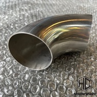Stainless Steel Elbow L-Pipe Degree L90 Thickness 1.5mm Car Ekzos Paip bengkok Elbow Exhaust Elbow E