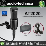 Audio Technica AT2020 Cardioid Medium Diaphragm Condenser Mic Microphone Full Bundle (AT 2020)