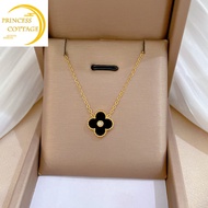 Gold chain 916 original Four leaf flower necklace temperament luxury female collarbone chain accessory
