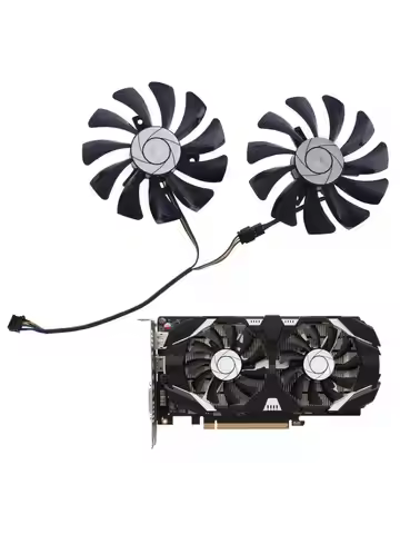 1 Pair 85mm HA9010H12F-Z 4Pin Cooler Fan Replacement for MSI 1060 OC 6G 960 P106-100 P106 GTX1060 GT