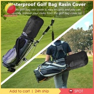 [Baosity1] Golf Bag Rain Cover Waterproof Heavy Duty Golf Pole Bag Cover Portable Storage Bag Golf Bag Cover