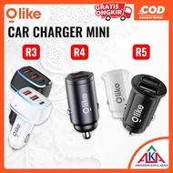 OLIKE Car Charger Mini Car R3 / R4 / R5 / R16 Dual USB Type-C Fast Quick Charging 2.4A 20W 33W