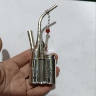 Retro pure hand Retro pure hand Thickened Dual-Use Hookah Full Set Hookah Pipe Hookah Bag Brass Whit