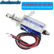 JF-0530B DC 6V 12V 24V Push&Pull type gangbei-0530B Open Frame Electromagnet keepping Force 5N trave