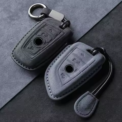 For BMW Suede Car Key Case Cover Shell 1 2 4 5 7 6 Series F30 F20 M2 M6 M3 M4 M5 M8 X3M X5M X1 X4 X5