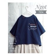 Koi fish linen shirt