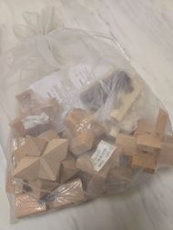 木製拼圖 魯班鎖 連答案