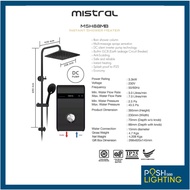 Mistral Full Black Rainshower and Instant Water Heater 2022