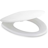 COTTO C91005 ฝารองชักโครก ฝารองนั่งกันการกระแทก (Soft Close) สีขาว Cover Seat  ทรงรี พร้อมอุปกกรณ์ติ