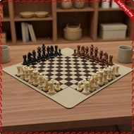 [leipupa] 4 Player Chess Set Educational Chess Board Travel Game for Families, Kids, Party