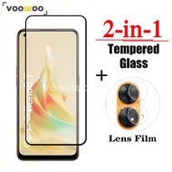 OPPO Reno 8T Full Cover Tempered Glass Film for OPPO Reno 8Z 7Z 8 7 A78 A77 A96 5G Camera Lens Screen Protector