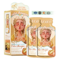VOJO English Cartoon Packaging Bubble Hair Dye Bagged Ammonia-Free PPD-Free Plant Hair Dye
