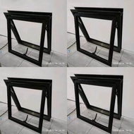 jendela Boven aluminium 40x40 3 inci gratis palet kayu