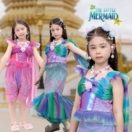 Thai Mermaid Dress Ariel Princess Children's