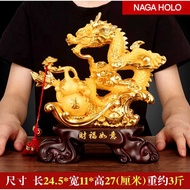 HOLO DRAGON STATUE FENGSHUI DECORATION LUCKY DRAGON STATUE