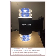 Outdoor wall lamp, waterproof 2-headed crystal pillar lamp