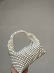 TAS  TAS SELEMPANG MUTIARA/ PEARL BAG / TAS MANIK-MANIK