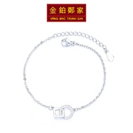 Women's silver bracelet with infinity square shape in silver and silver Trinh Gia VBTG2024