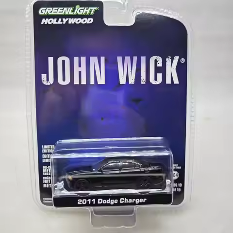 GreenLight 1:64 Hollywood 19 John Wick (2014) -2011 Dodger Wrangler SXT Diecast Alloy Car Model Coll