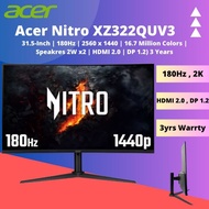 Acer Monitor Nitro XZ322QUV3 32" Curved Gaming (180Hz | 2K 2560 x 1440 | 2W Speakers | HDMI 2.0 | DP