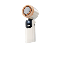 LivingQ S17 Pro Ice Cooling Handheld Fan - 100 Speed High Speed Turbo Portable Mini Digital Display 