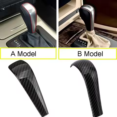 Car Interior ABS Gear Shift Cover Sticker For BMW 1 3 5 series X5 Z4 E90 E92 E93 E60 E48 E81 E82 E84
