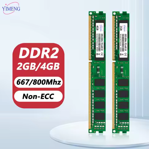 DDR2 2GB 4GB Desktop Memory Ram 667 800Mhz PC2 5300 6400 1.8V 240Pin CL6 Computer DIMM Non-ECC Memor