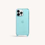 XOUXOU Clear掛繩手機殼/ iPhone 15 Pro/ 天青藍Pool