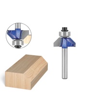 Tideway 15degree bit bevel trim router bit single bearing 1/4 x 1/4 chamfer bit
