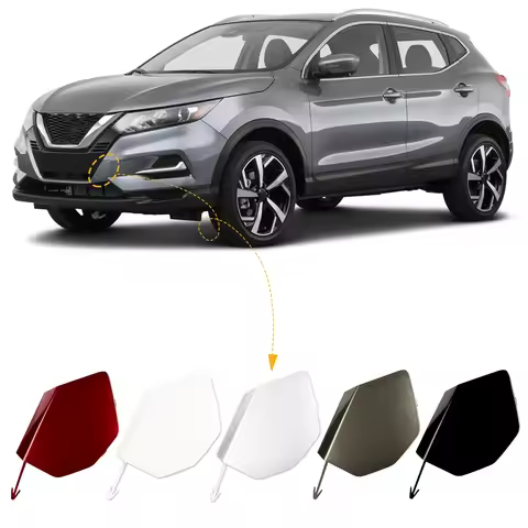 Front Bumper Tow Hook Cap Towing Eye Cover For Nissan Qashqai J11 2019-2021 622A0-DF60A-B151 Car Acc