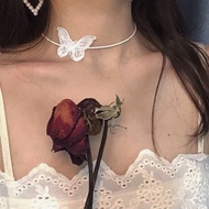 Butterfly necklace - lace