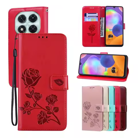 Leather Wallet Flip Phone Case For Xiaomi Redmi 15C A5 A3 14C 13C Note 15 14 13 Pro + 4G 5G Poco C75