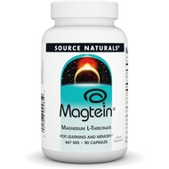 Source Naturals Magtein Magnesium L-Threonate 667mg Supports 90 Capsules Focus, Mood, Healthy Memory