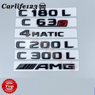 Mercedes Benz C260 C200L C180L C63s C43 Logo Rear Trunk Emblem Badge Nameplate Sticker