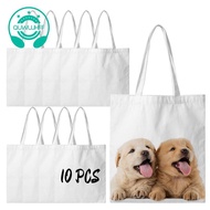 Sublimation Tote Bags Blanks 15 X 13 Inch Polyester Canvas Tote for DIY Crafting Heat Transfer Bag f