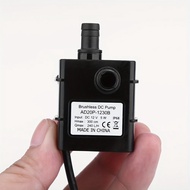 Mini DC12V 3M 240L/H Brushless Motor Submersible Water Pump 12v Water Pump 12V 4.8W Red-black connec