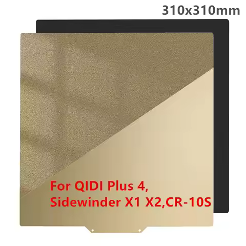 ENERGETIC PEI Sheet 310x310mm for Artillery SidewinderX1 X2 Build Plate Double Side Textured/Smooth 