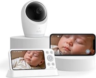 eufy Baby Monitor E21 with 4K Camera, Hybrid Wi-Fi and No Wi-Fi Connection, App and Monitor Control,