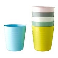 Plastic Cups SET Of 6-cup MACARON Plastic Cups Children's Cups 6-cups Plastic Cups Antique Glasses