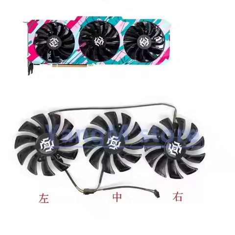 New Cooler Fan Cooling For ZOTAC GeForce RTX 3060TI 3070 3080 3090 X-GAMING OC GA92S2U Radiator